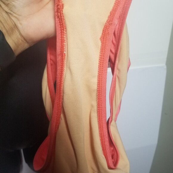 NWT Nordstrom Leith Women's One-piece Coral Glow Swimsuit Sz L - Picture 5 of 5